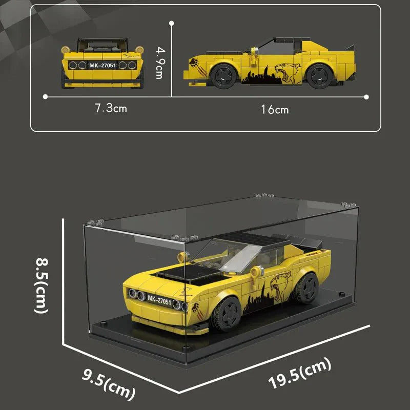 Mould King 27051 - Mini Retro Muscle Coupe - vue 8 | Power Blockz