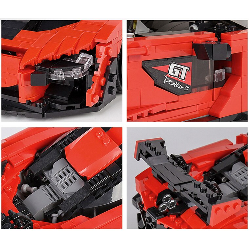 Mould King 10007 - British Senna GTR Luxury Hypercar - vue 3 | Power Blockz
