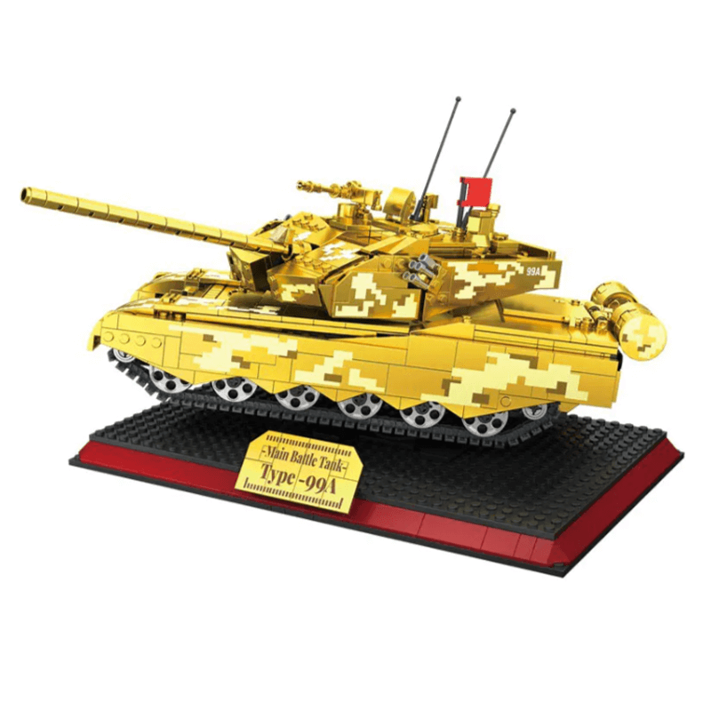 Zhegao GZ2008 - Chrome Gold Edition MA1 Tank - vue 2 | Power Blockz