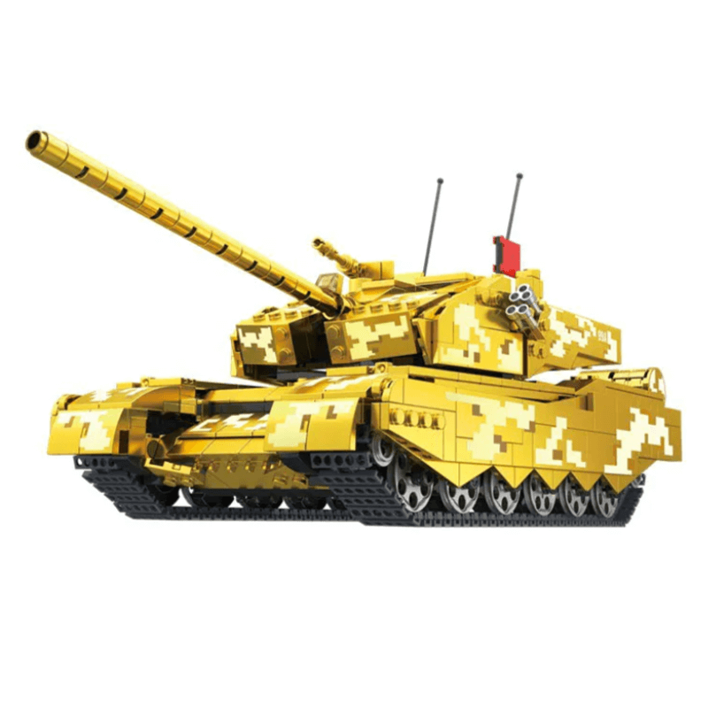 Zhegao GZ2008 - Chrome Gold Edition MA1 Tank - vue 3 | Power Blockz
