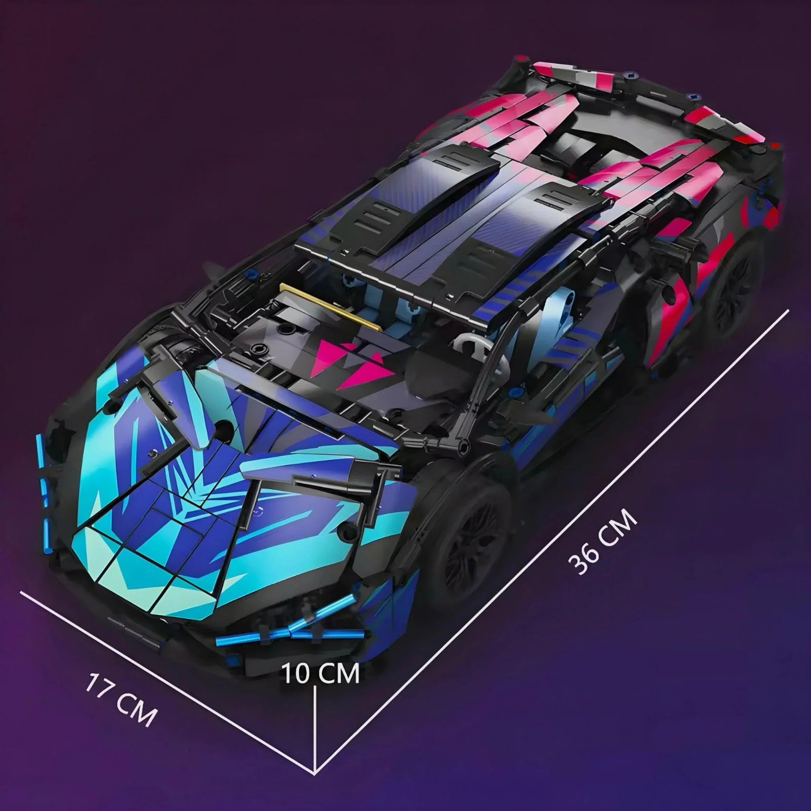 Power Blockz MK6002 - Cyberpunk Hybrid V12 Supercar - vue 4 | Power Blockz