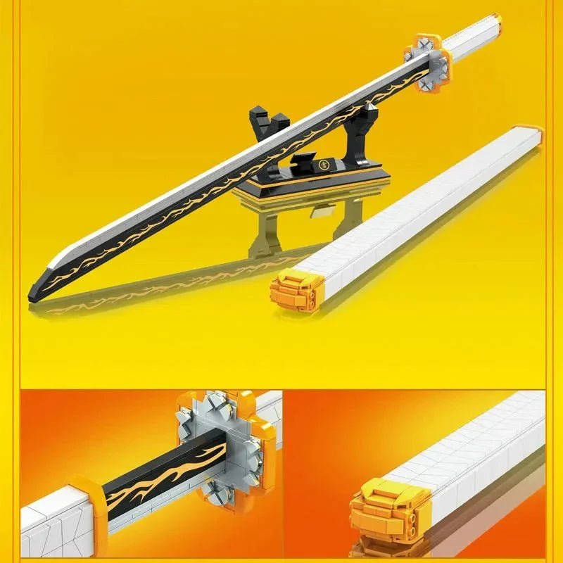 DK 1506 - Demon Slayer Zenitsu Katana Sword Bricks Toy - vue 3 | Power Blockz