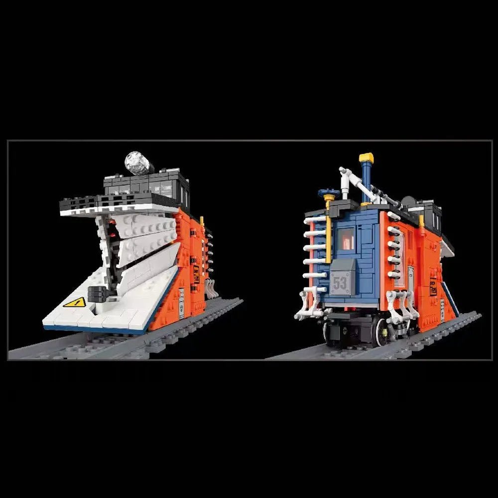 Jiestar 59095 - Rail Snowplow Train - vue 3 | Power Blockz