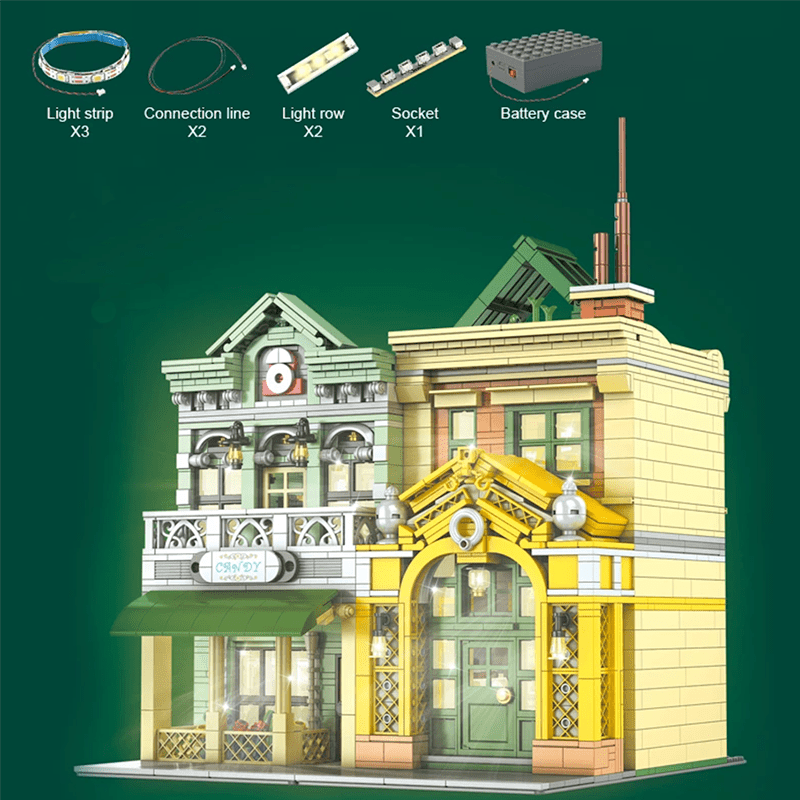 Mould King 16023 - French Restaurant - vue 2 | Power Blockz