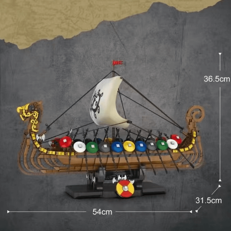 Reobrix 66101 - Legendary Viking Longship - vue 3 | Power Blockz