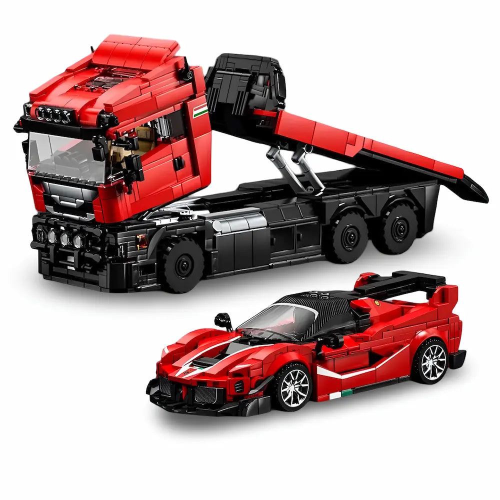 12GO 95002 - Italian Supercar Trailer Set | Power Blockz