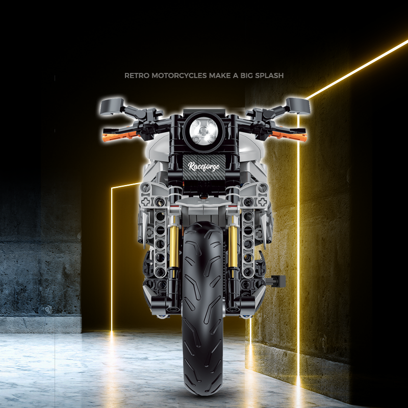 60508 - Iron Ember 1:8 Streetfighter Motorcycle - View 2 | Power Blockz