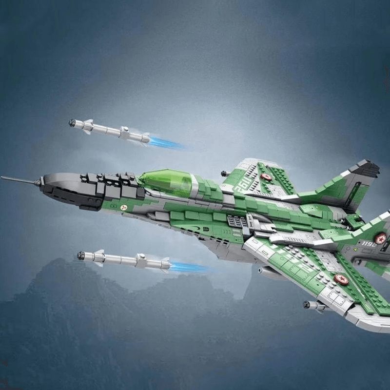 Reobrix 33024 - MiG Gurevich MIG-29 Fighter - vue 6 | Power Blockz
