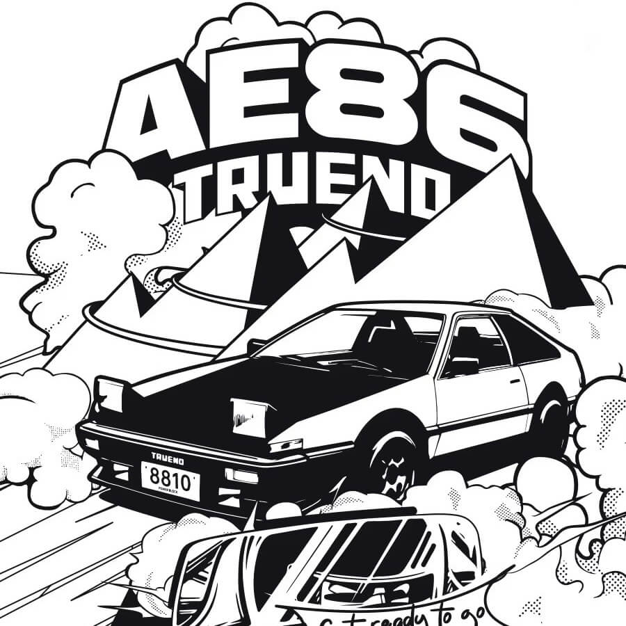 PB8810 - Toyota AE86 Corolla - vue 8 | Power Blockz