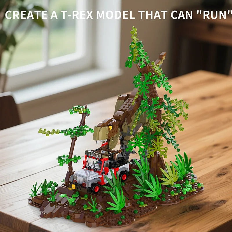 Xbert 66124 - T-Rex Chase - vue 2 | Power Blockz
