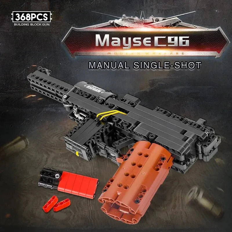 Mould King 14011 - Mauser C96 - vue 8 | Power Blockz