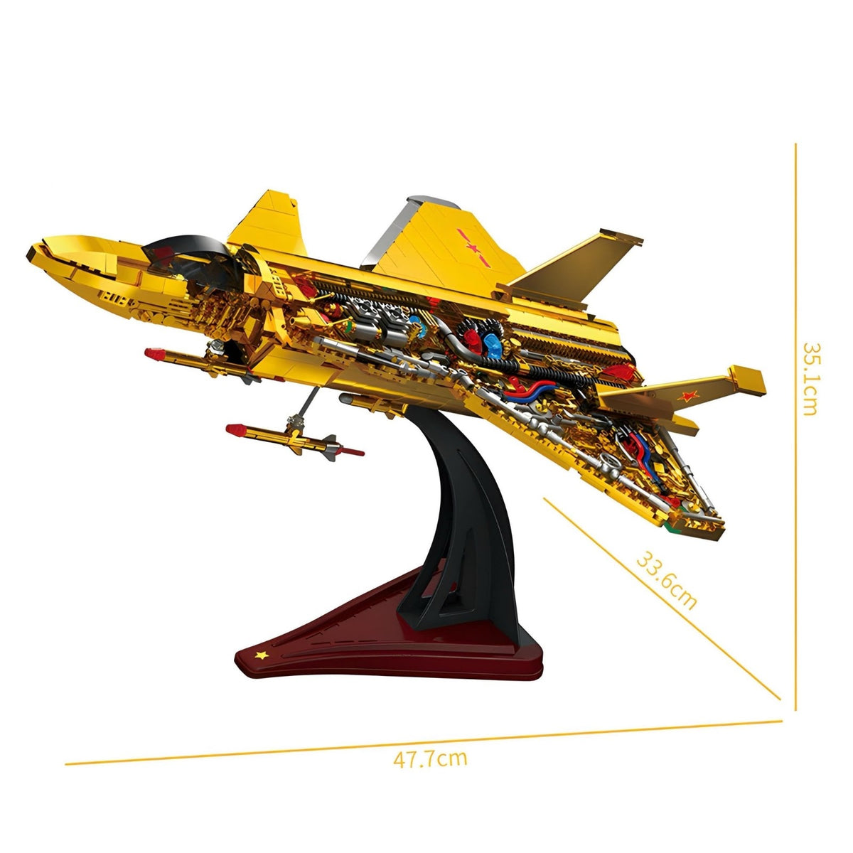 ZHEGAO GZ2016 - J-20 Collector Edition - vue 2 | Power Blockz
