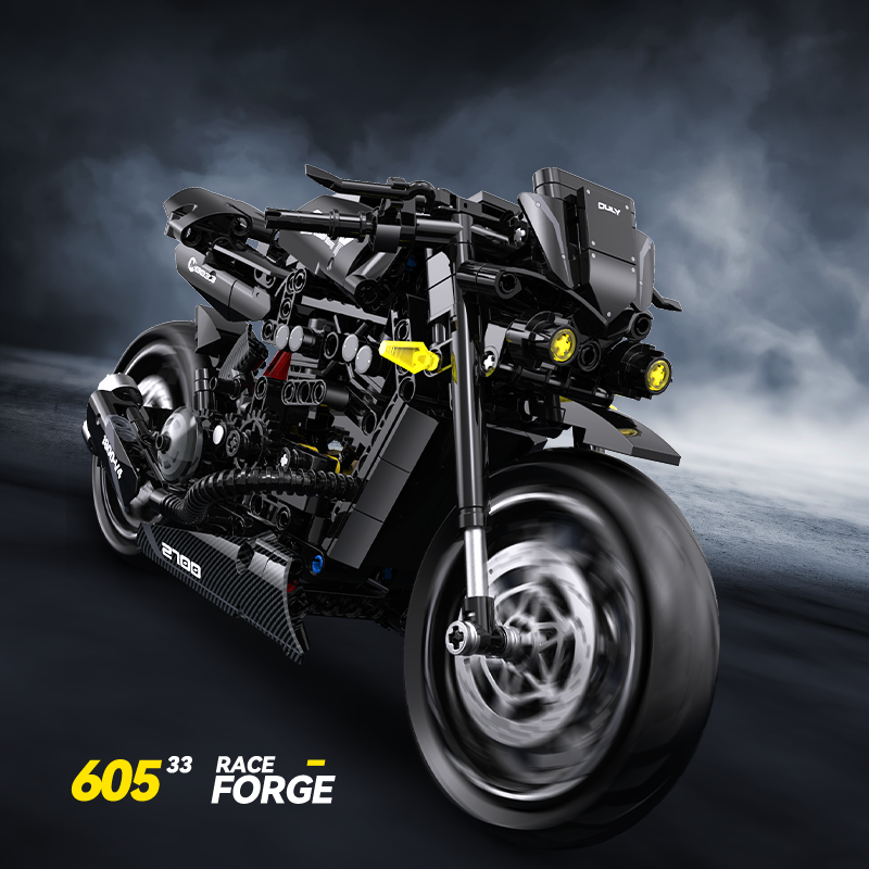 60533 - Torque 2700 1:8 Muscle Cruiser Motorcycle - View 2 | Power Blockz