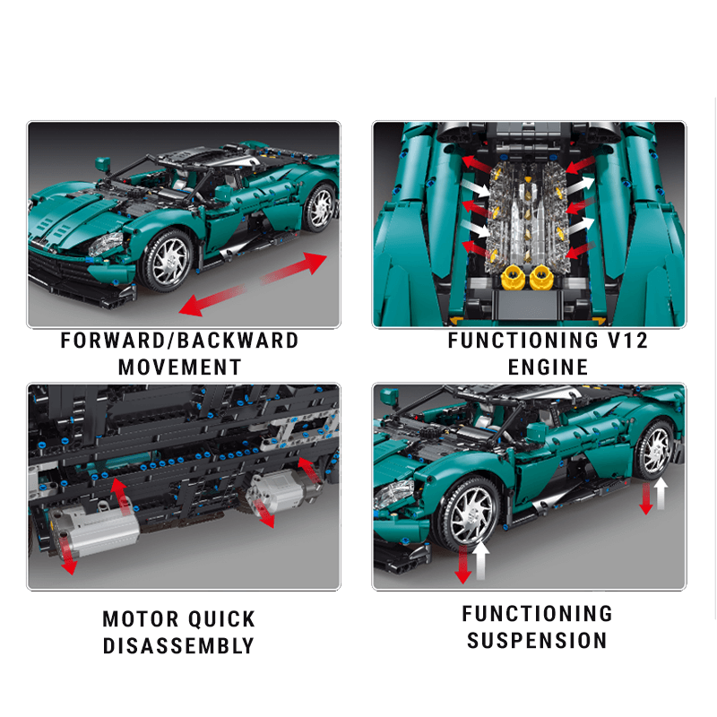 TGL 5030 - British Valhalla Hypercar Remote Control - vue 4 | Power Blockz