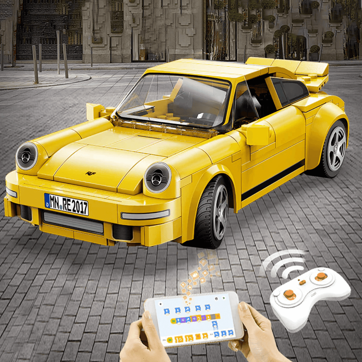 C51079W with our box - RUF CTR 2017 Yellowbird - vue 6 | Power Blockz