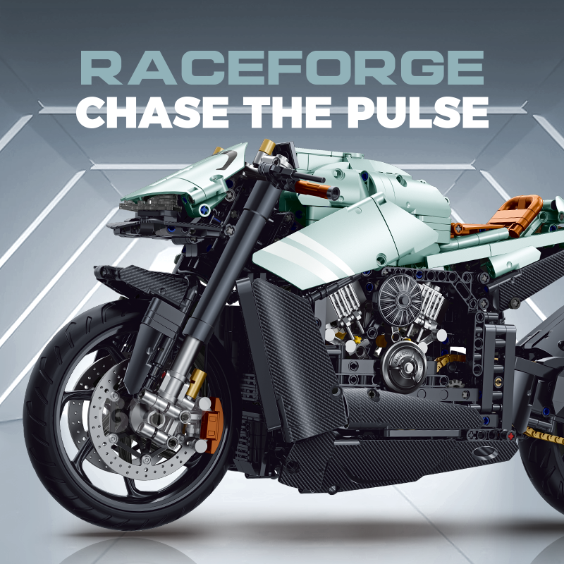 60505 - Ironpath 1:5 Grand Touring Motorcycle - View 2 | Power Blockz