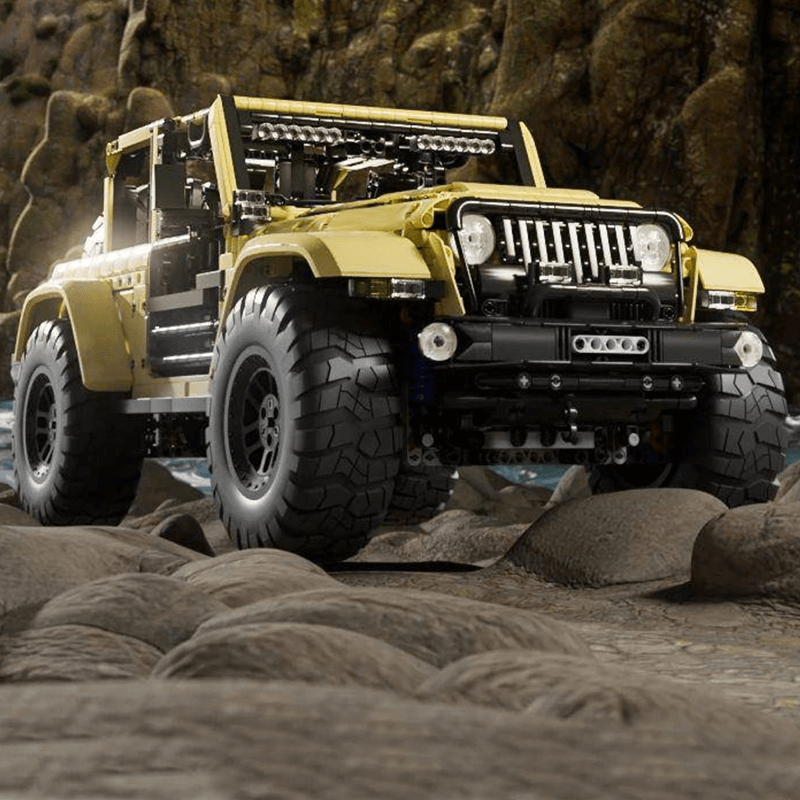 Mould King 13184 - All-Terrain Wrangler Sahara 4x4 - vue 5 | Power Blockz