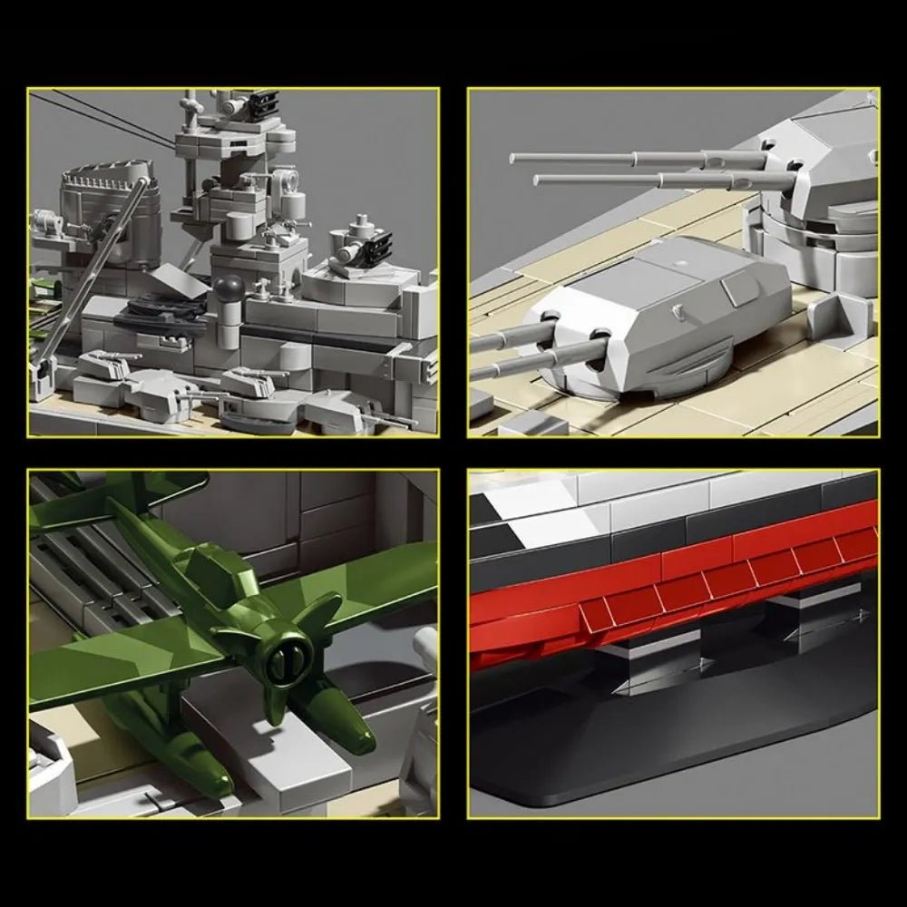 12GO 98005 - WWII Battleship 1940 - vue 6 | Power Blockz