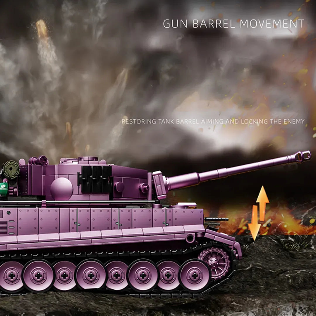 12GO 97009 - The Tiger Heavy Tank - vue 3 | Power Blockz