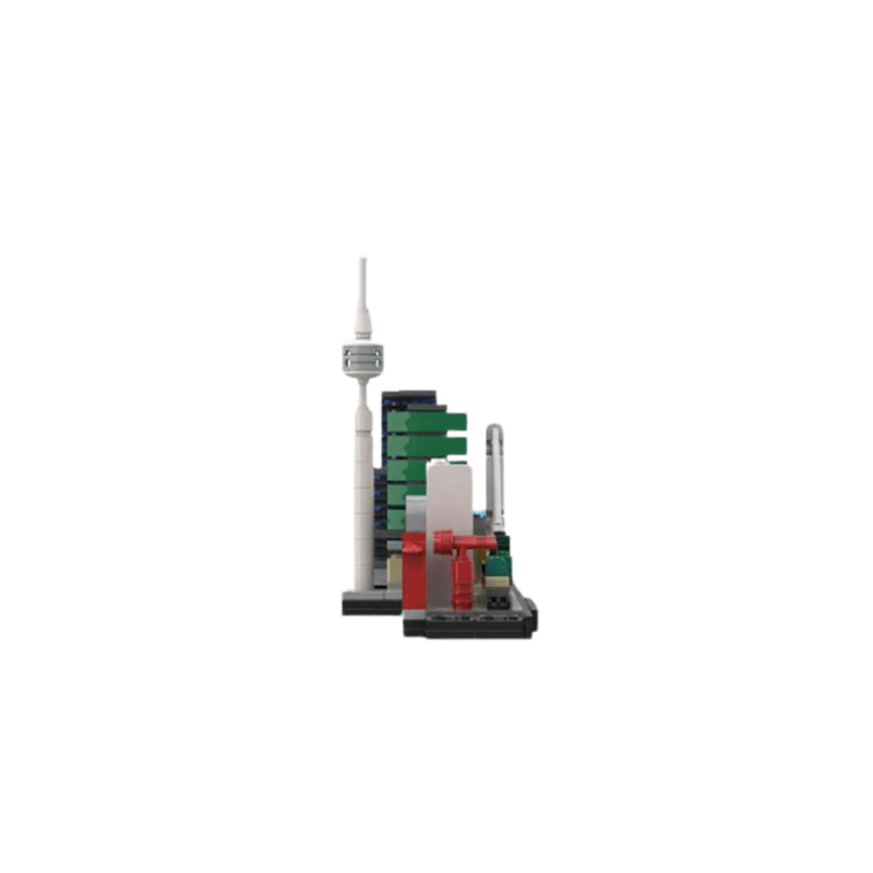 Gobricks MOC-40926 - Rotterdam Skyline - vue 3 | Power Blockz