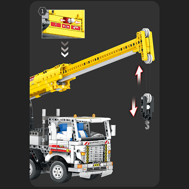 Reobrix 22007 PF - Crane Truck Remote Control - vue 5 | Power Blockz