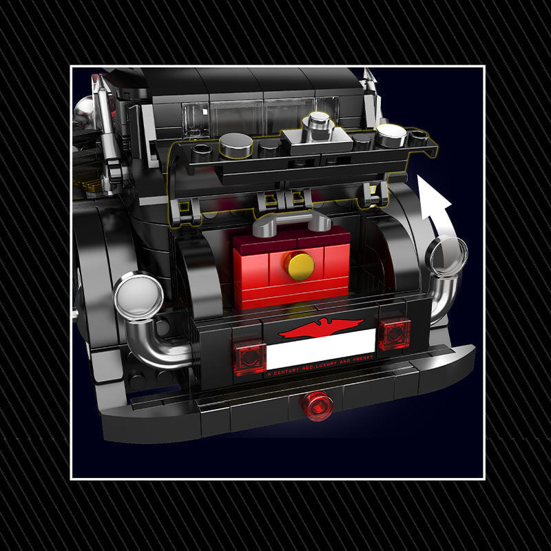 Mould King 10114 - Classic British T50 Luxury Sedan - vue 7 | Power Blockz