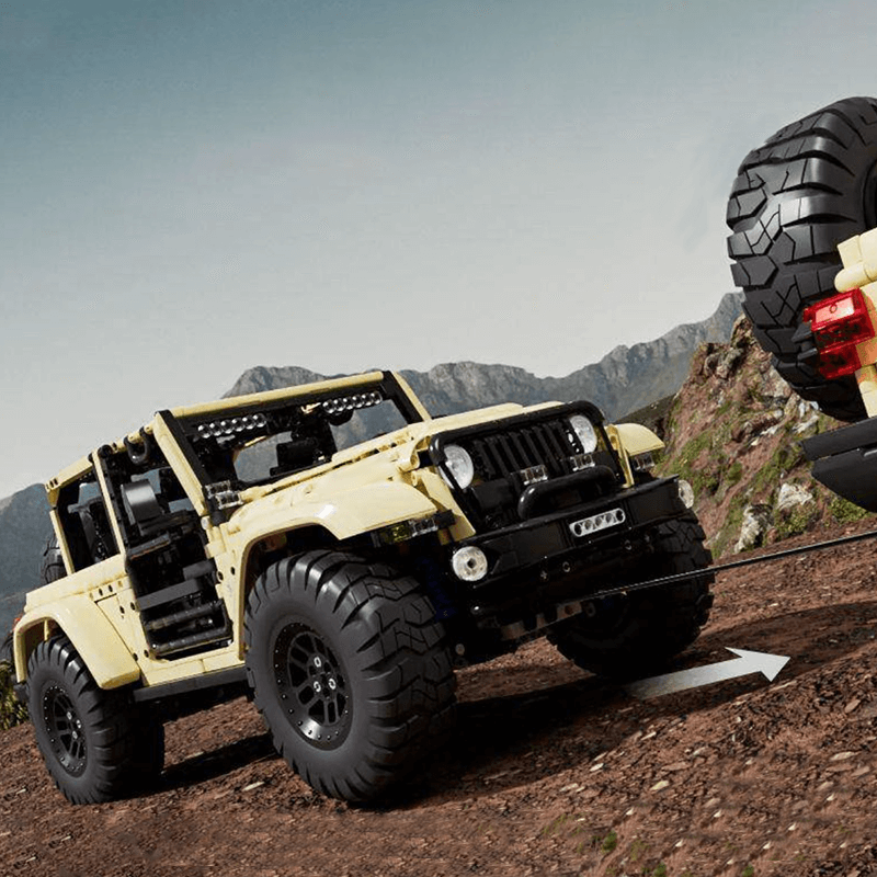 Mould King 13184 - All-Terrain Wrangler Sahara 4x4 - vue 7 | Power Blockz