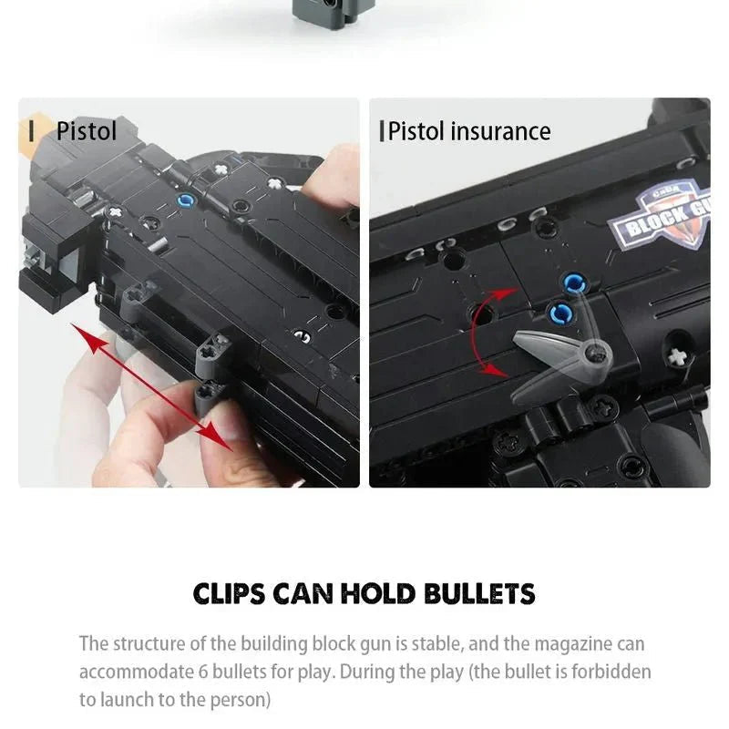 CaDa C81008W - Military UZI SMG - vue 3 | Power Blockz
