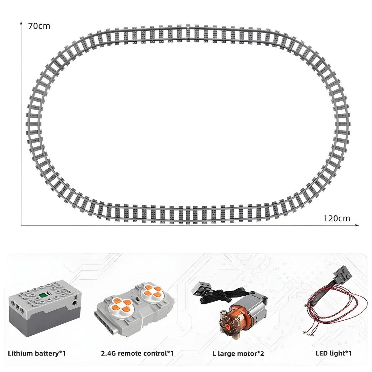 Mould King 12003 - Motorized Steam Train - vue 5 | Power Blockz