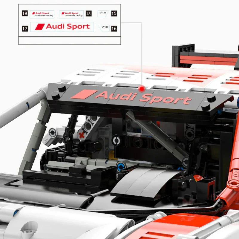 Rastar 99310 - Static Version - Audi R8 LMS GT3 - vue 3 | Power Blockz