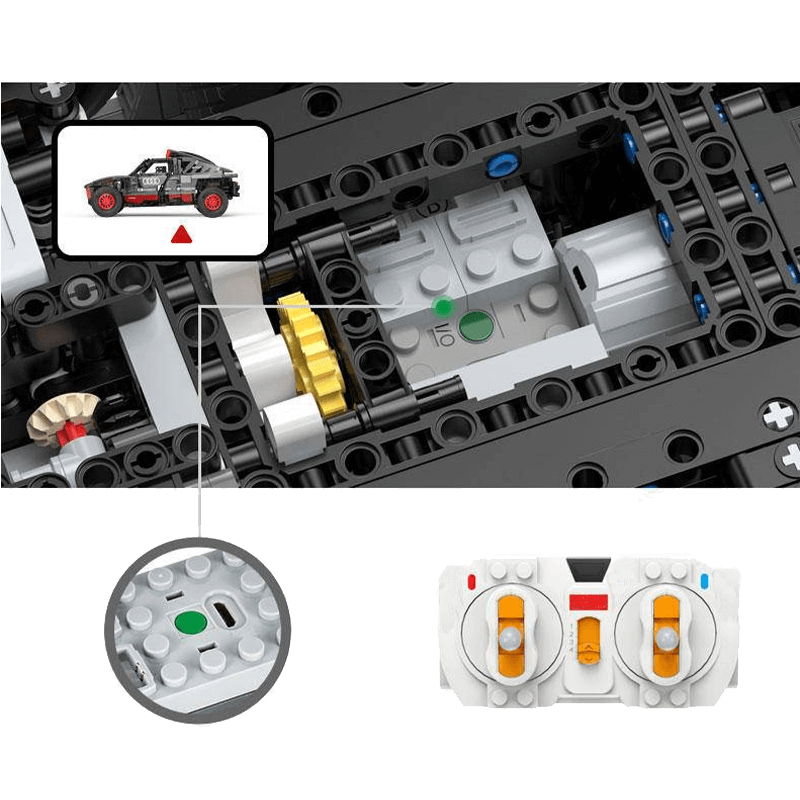 Rastar 92700 - Remote Controlled 4x4 RS Q e-tron - vue 17 | Power Blockz