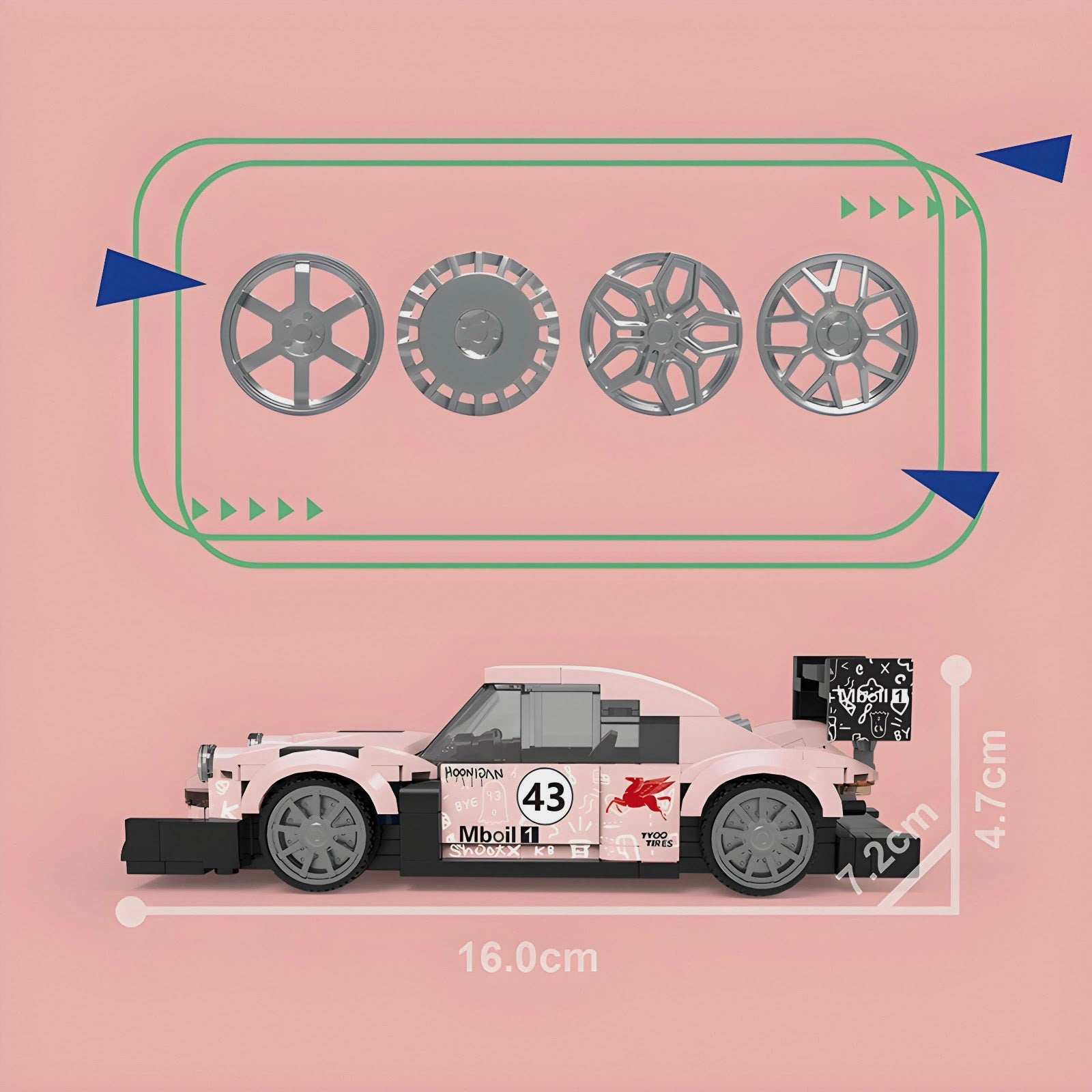 KMS JD054 - Ken Block's 1400HP Hoonipigasus - vue 4 | Power Blockz