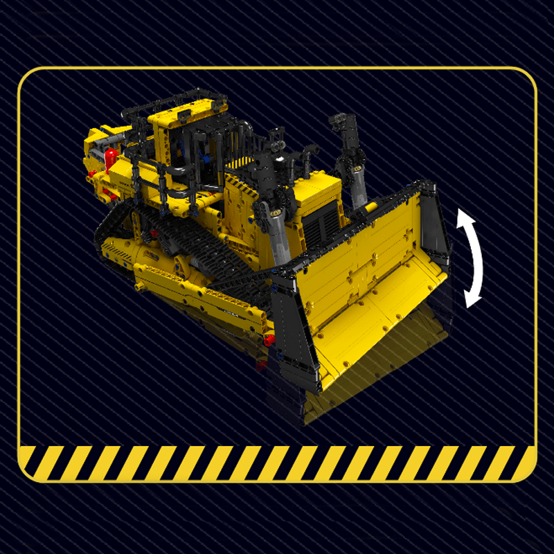 Mould King 15071 - Construction Bulldozer Remote Control - vue 4 | Power Blockz
