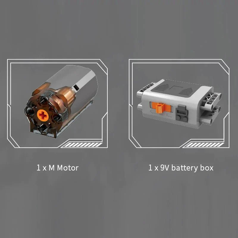 Mould King 10207 - PAG Supercar V12 Engine Technic - vue 7 | Power Blockz