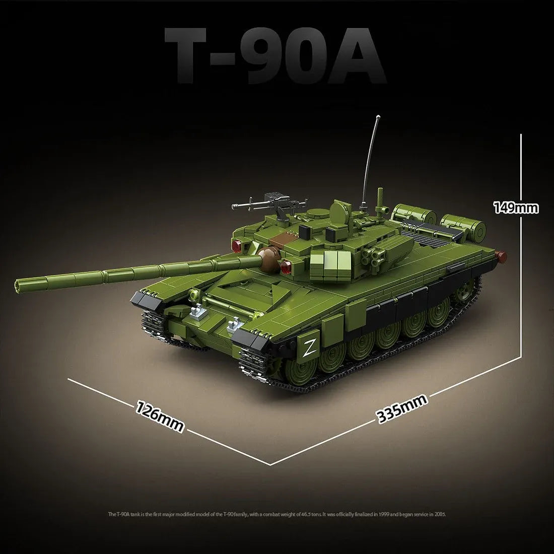 QUANGUAN 100313 - T-90A Main Battle Tank - vue 6 | Power Blockz