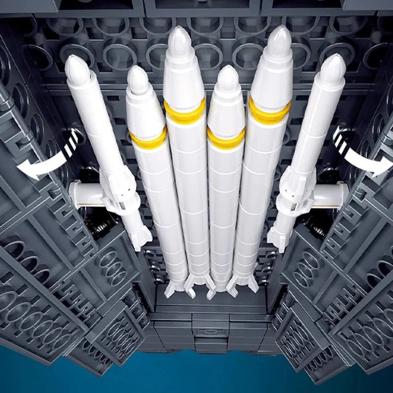 Sluban M38-B1569 - Triple-Engine Jet Fighter - vue 2 | Power Blockz