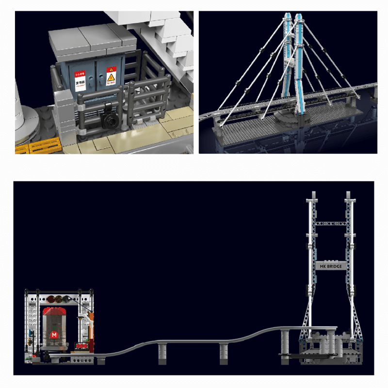 Mould King 16052 - Motorised Monorail - vue 4 | Power Blockz