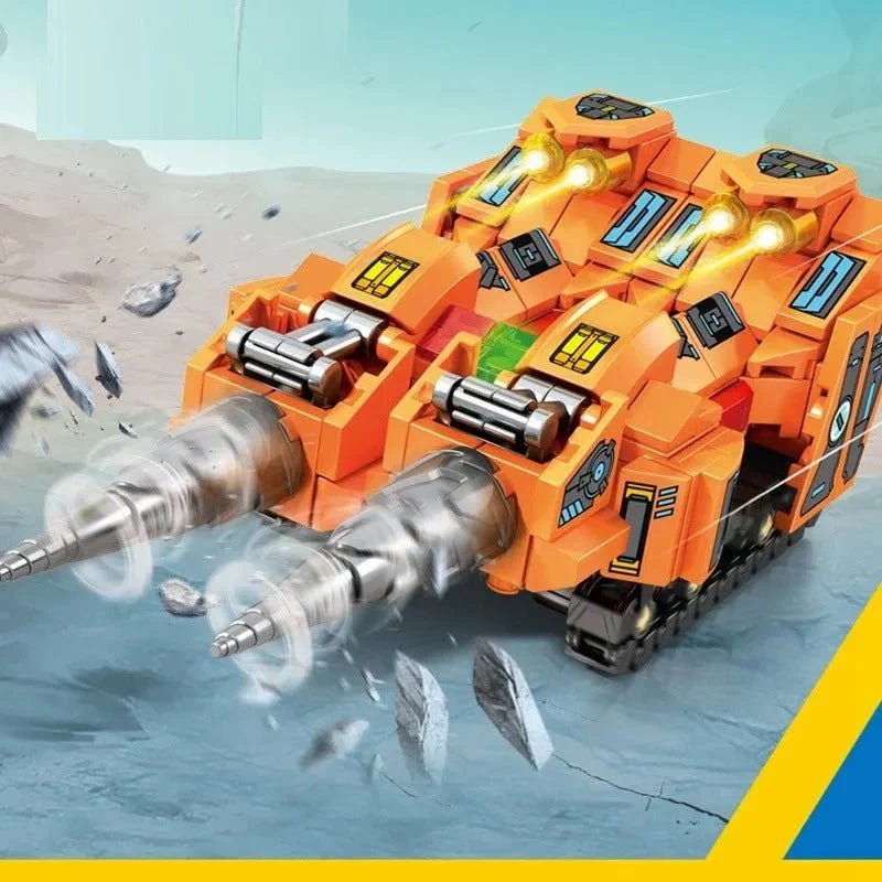 Transforming Flaming War Mecha Robot | 717pcs - Transforming Flaming War Mecha Robot - vue 8 | Power Blockz