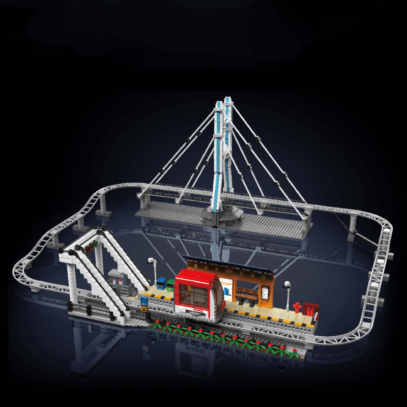 Mould King 16052 - Motorised Monorail - vue 3 | Power Blockz