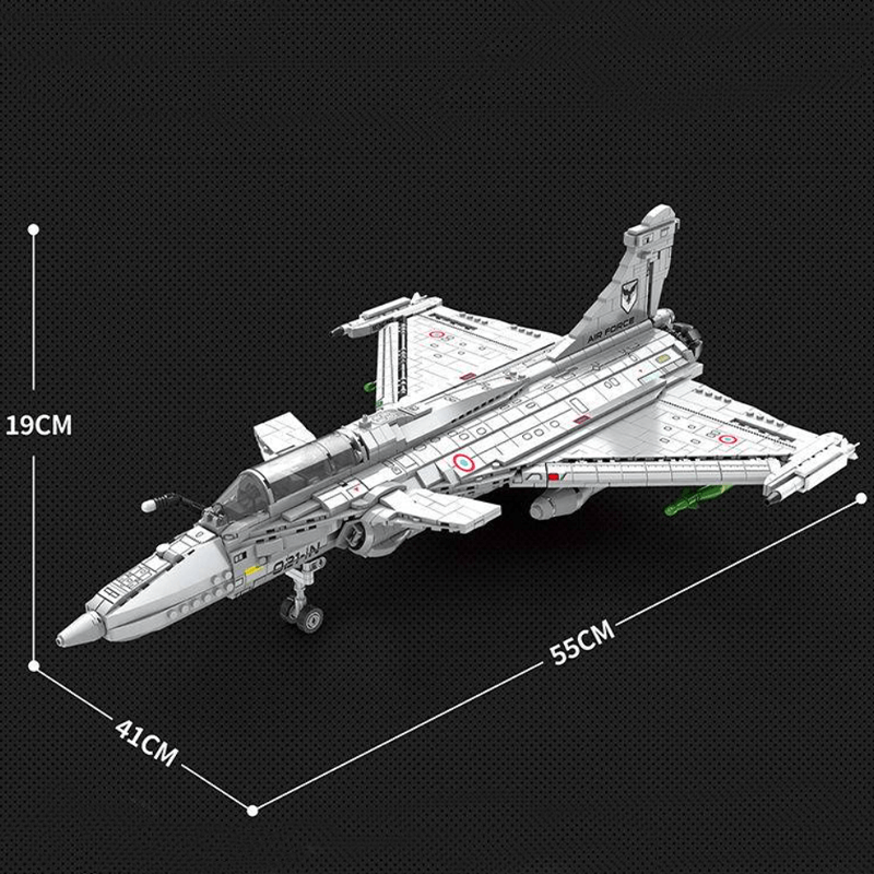 Reobrix 33035 - Rafale Fighter - vue 7 | Power Blockz