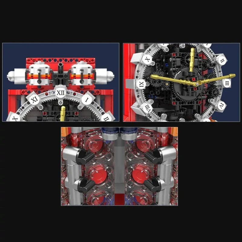 Mould King 10187 - Engine Clock Technic - vue 4 | Power Blockz