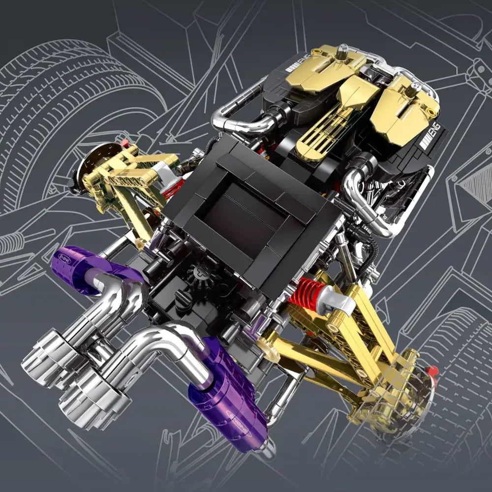 Eikee Y15004 - Twin-Turbo V12 Hypercar Powertrain - vue 2 | Power Blockz