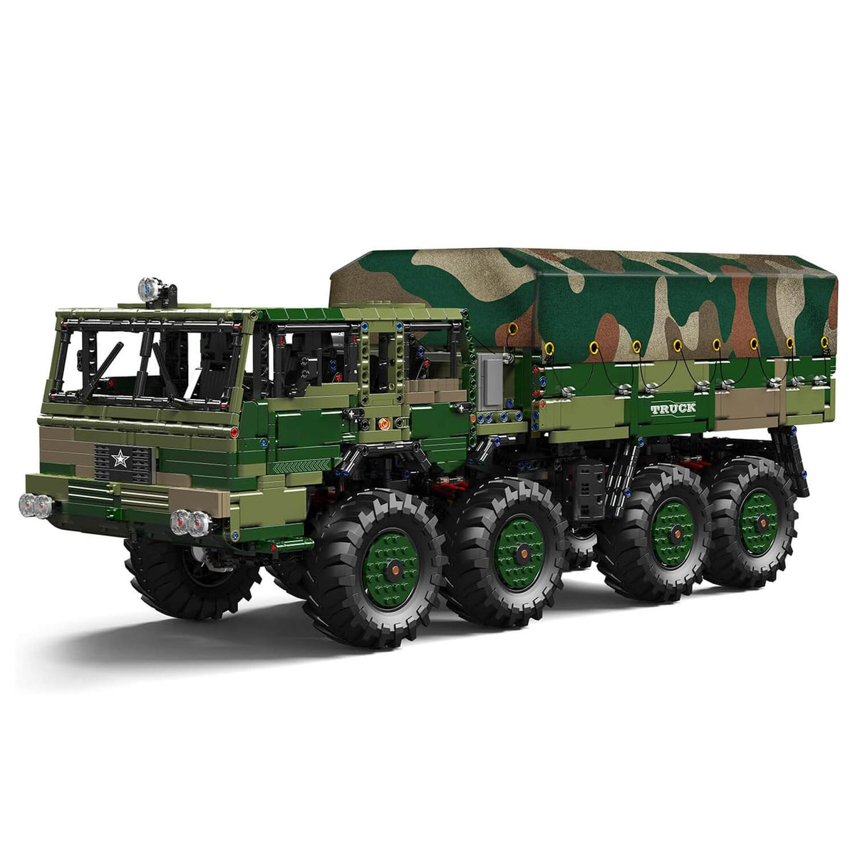 Mould King 20039 - RC 4x4 Military Hauler | Power Blockz