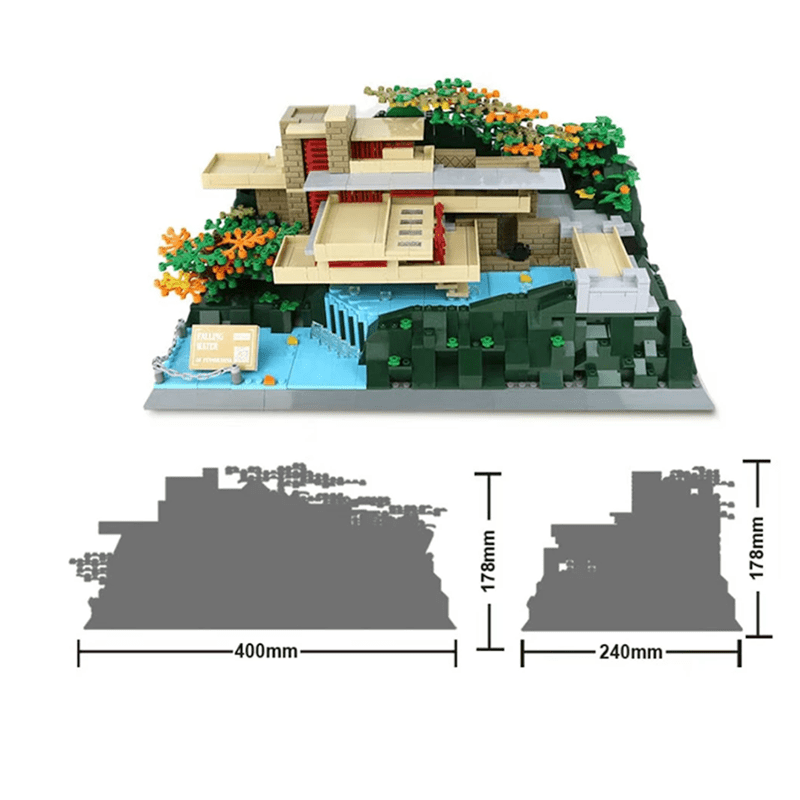 Wange 5232 - Fallingwater Villa - vue 3 | Power Blockz