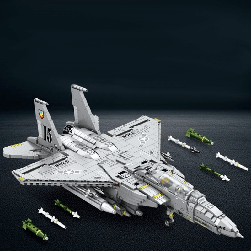 Reobrix 33034 - F-15 Strike Eagle - vue 2 | Power Blockz