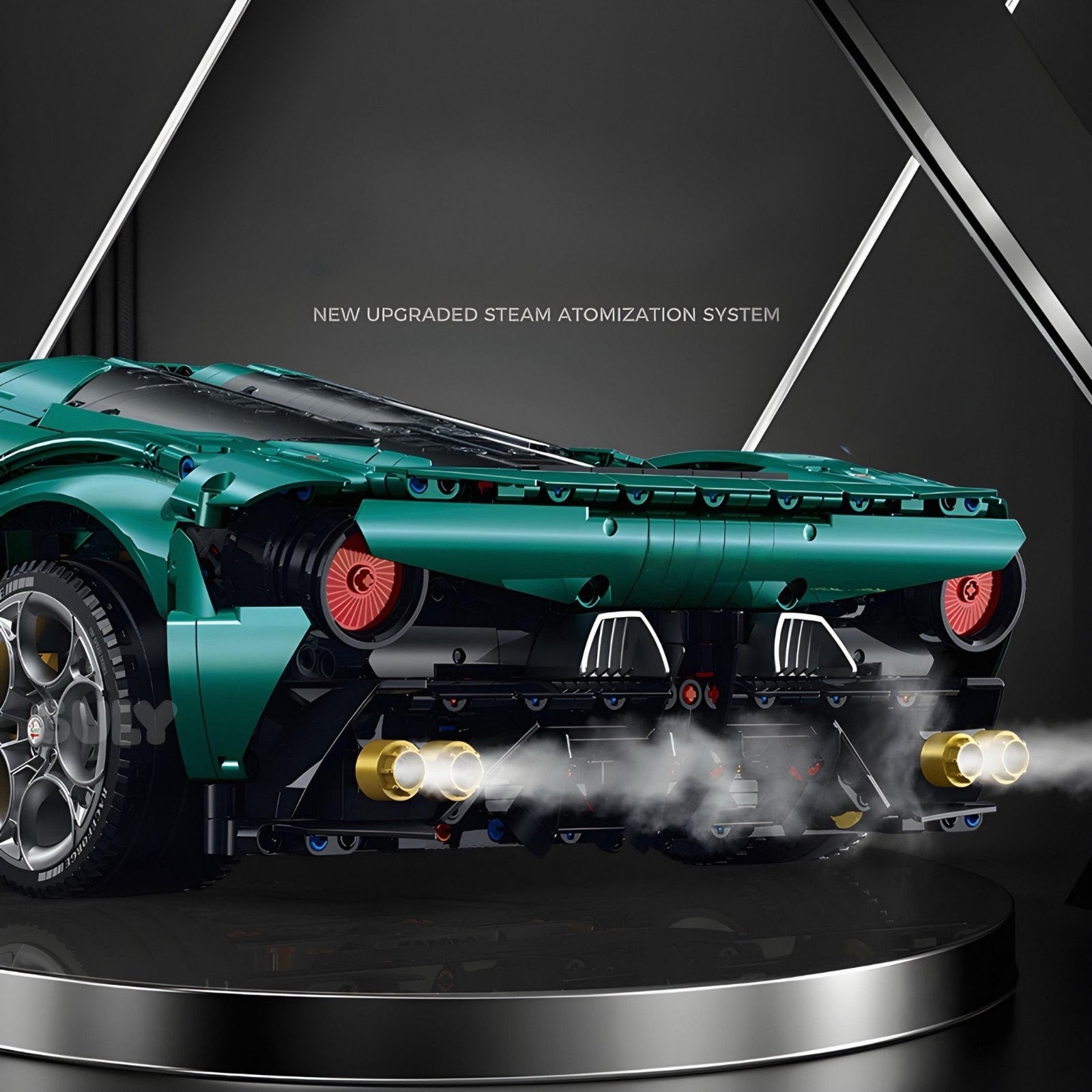 Guly 10621 - Static Version - Retro V6 33 Stradale Supercar - vue 2 | Power Blockz