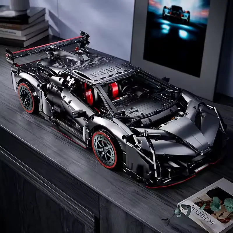 Kbox 10522 - Veneno Lambo Competizione Gunmetal - vue 2 | Power Blockz
