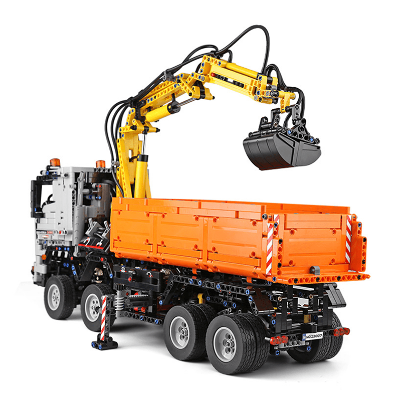 Mould King 19007 - RC Clamshell Excavator Truck - vue 2 | Power Blockz