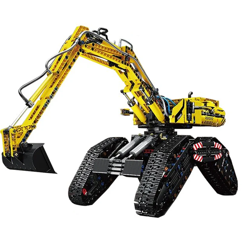 Mould King 17018 - RC Morphing Excavator - vue 7 | Power Blockz