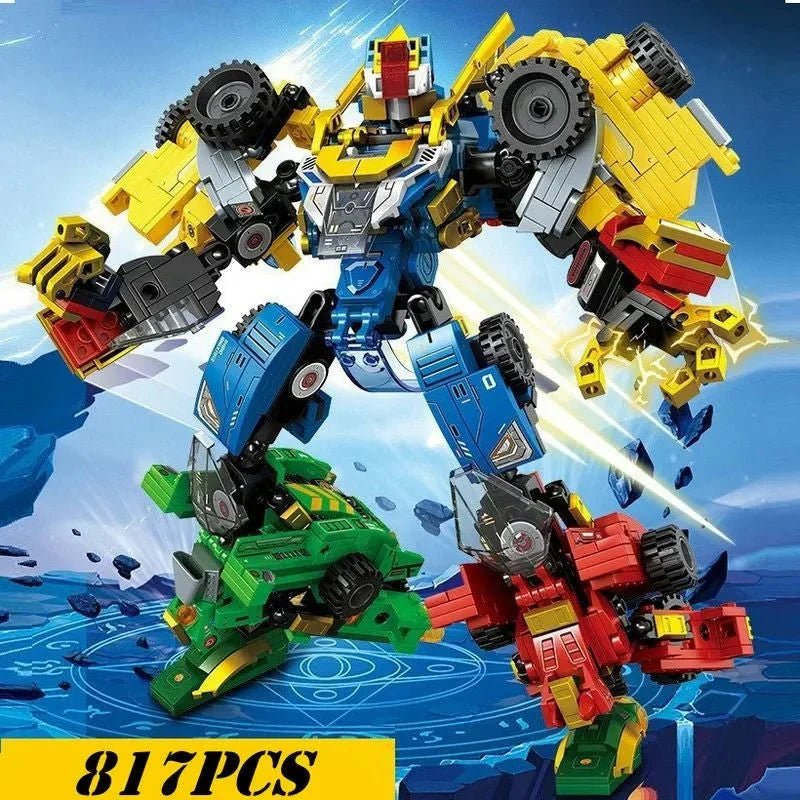Sembo Mechanical Transformation Truck Car - Mechanical Transformation Truck Car Robot Bricks Toy - vue 2 | Power Blockz